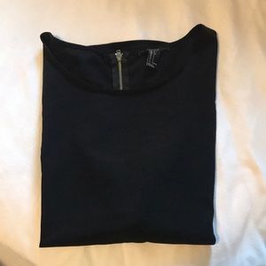 black forever 21 blouse tee